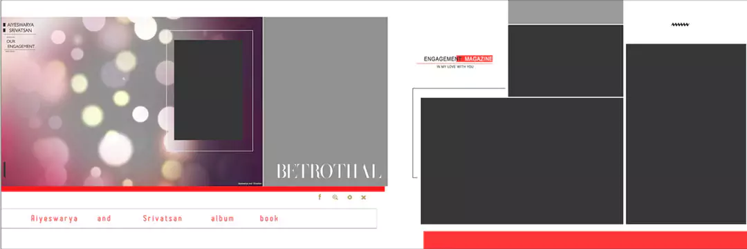 south wedding albums psd
